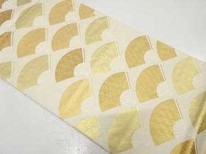 アンティーク　扇模様織り出し袋帯（材料）